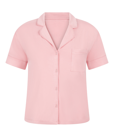 Essential Jersey Short-Sleeved Jacket, Pink