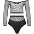 Private Fishnet Set, Black