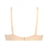Satin Fleece Non-Padded Underwired Bra, Beige