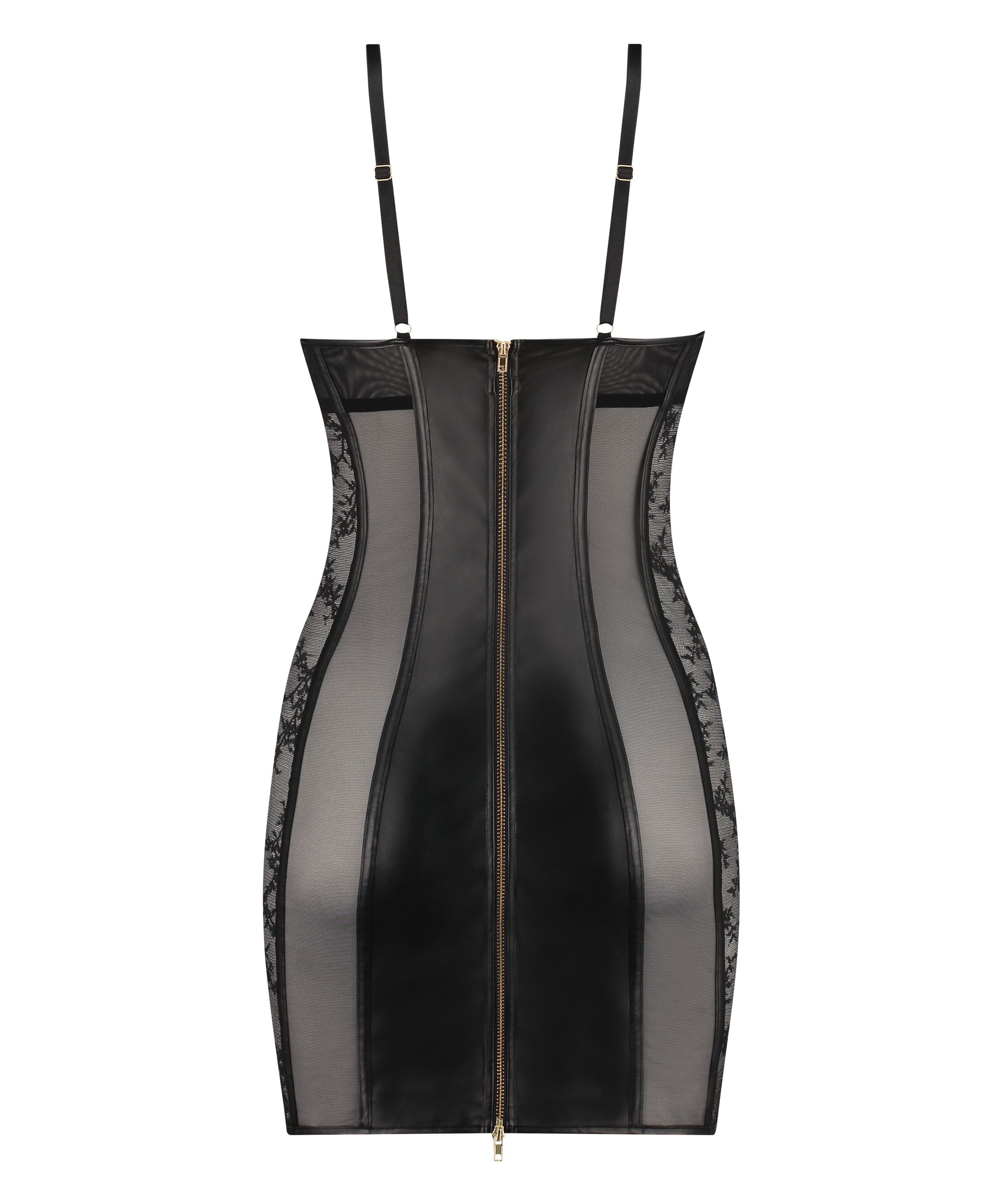 Faux Leather Slip Dress - Slip dresses & Babydolls - Hunkemller