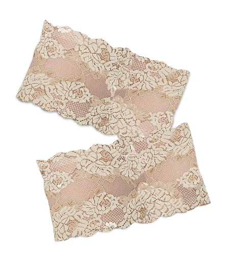 Lace Thigh Bands, Beige