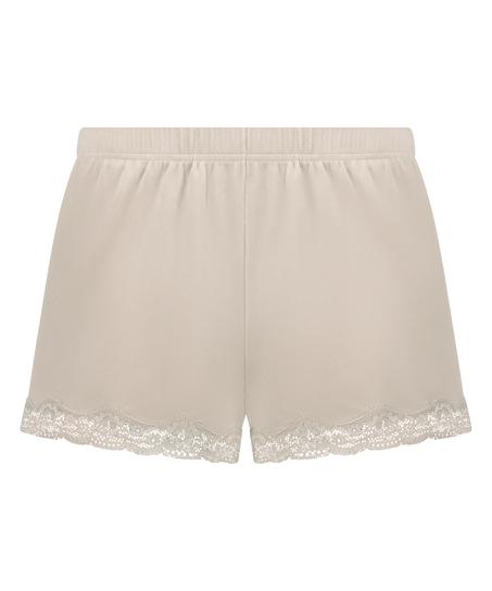 Short Velours Lace, Beige