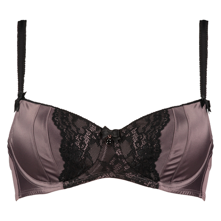 Padded underwired bra Loulou, Brown