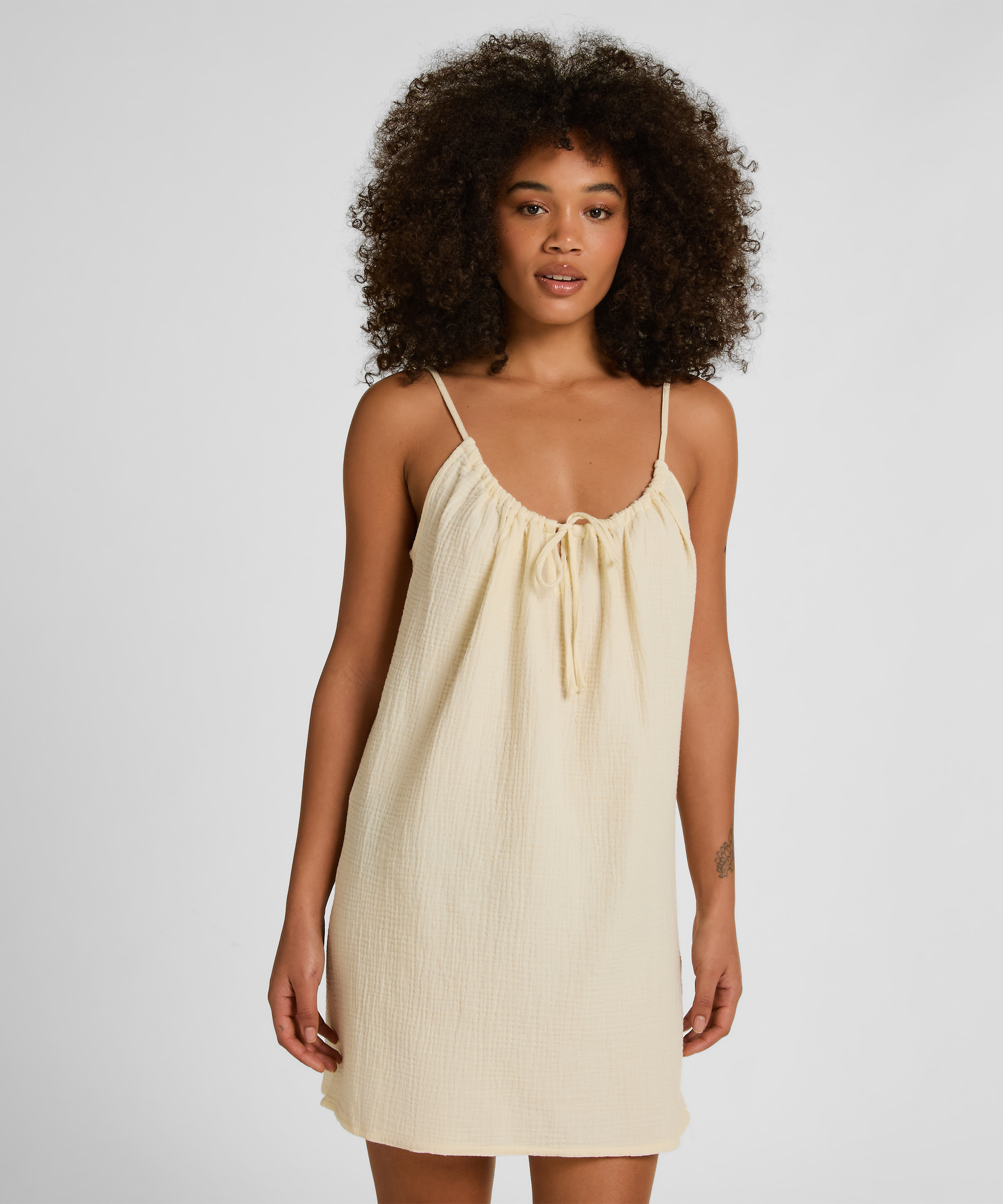Muslin Slipdress, Yellow, main