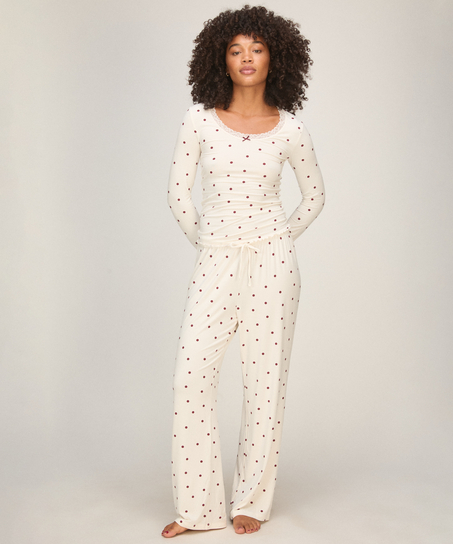 Top Lace Dot, White