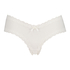 V-shaped Brazilian knickers mesh, White