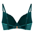 Julia Padded Underwired Longline Bra, Green