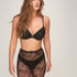 Tight Allover Lace Fishnet, Black