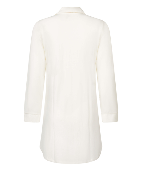Essential Jersey Shirtdress, White