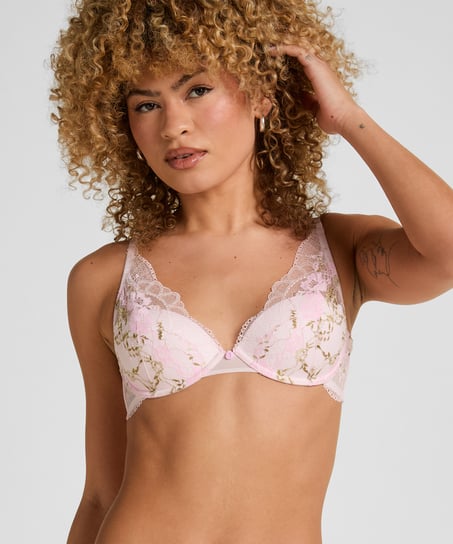 Miri Padded Underwired Bra, Pink