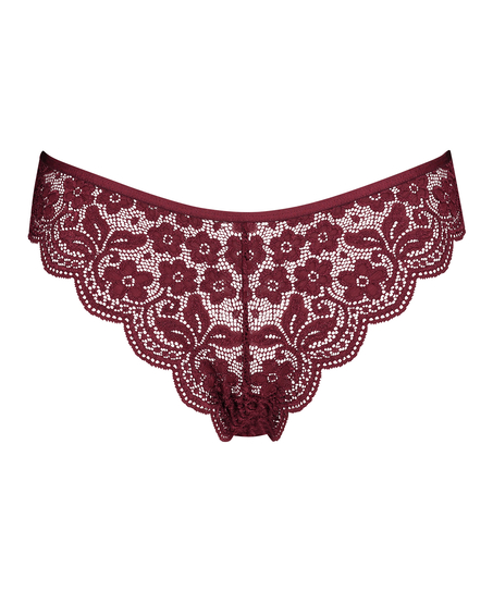High leg Brazilian, Red