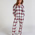 Flannel Pyjama Top, White