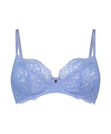 Marine Non-Padded Underwired Bra, Blue