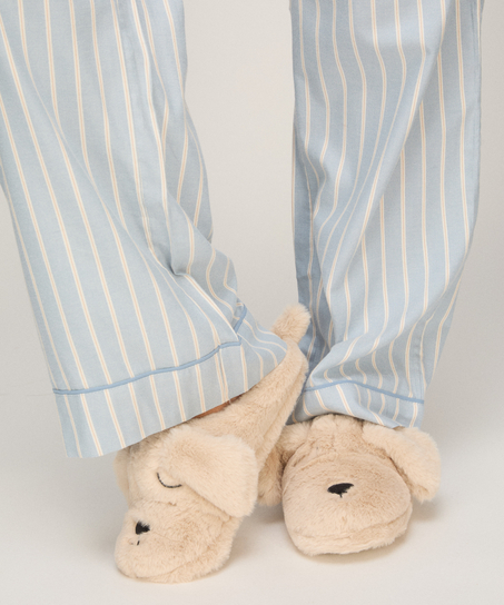 Slippers Dog Slippers, Beige