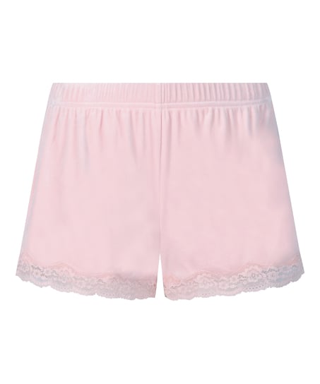 Short Velours Lace, Pink