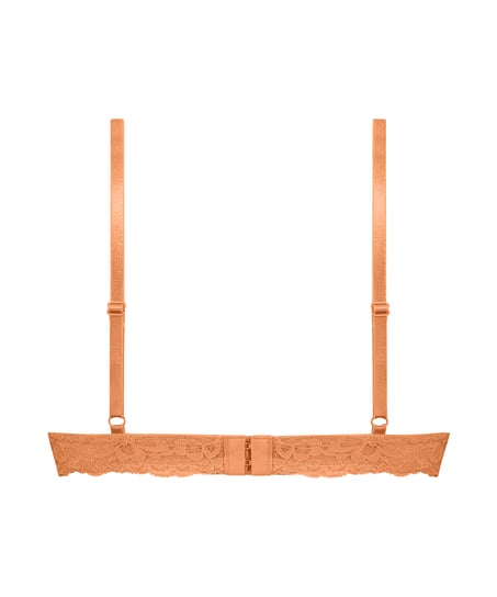 Marine Padded Push-Up Underwired Bra, Orange