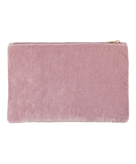 Beaded Pouch, Pink