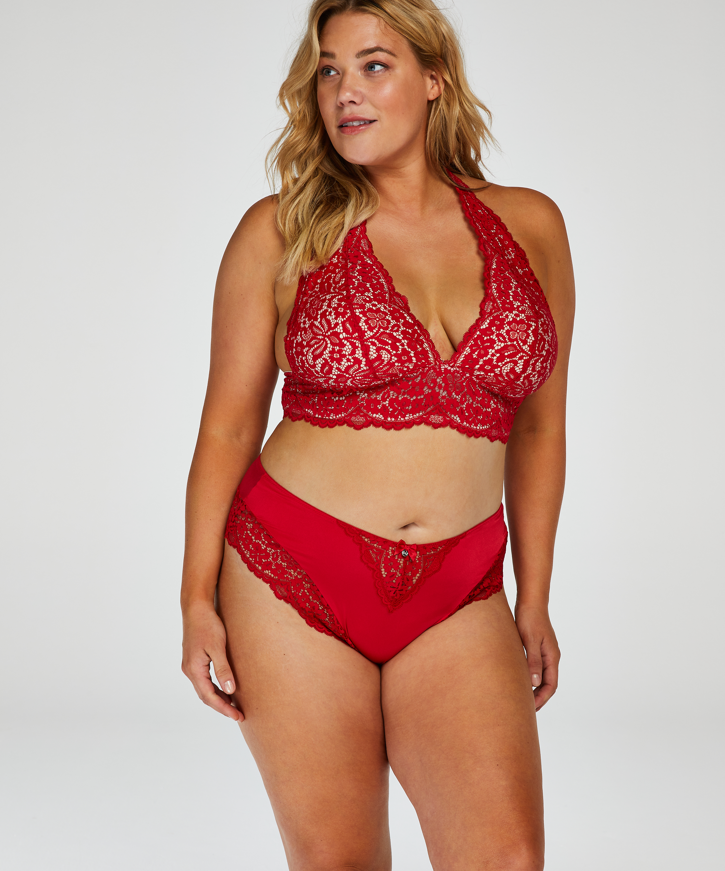 Rose Bralette, Red, main