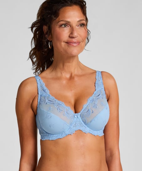 Diva Non-Padded Underwired Bra, Blue