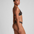 Highleg String Tara Leopard, Black