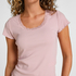 Pyjama Top Jersey Rib, Pink