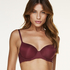Angie Padded Underwired Bra, Red