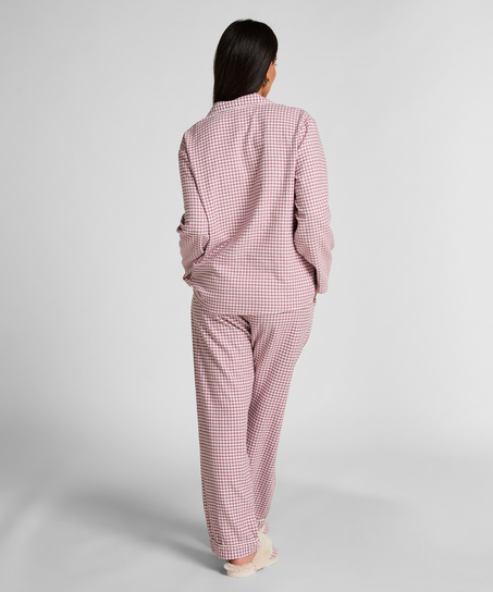 Essentials Flannel Pyjama Top, Purple