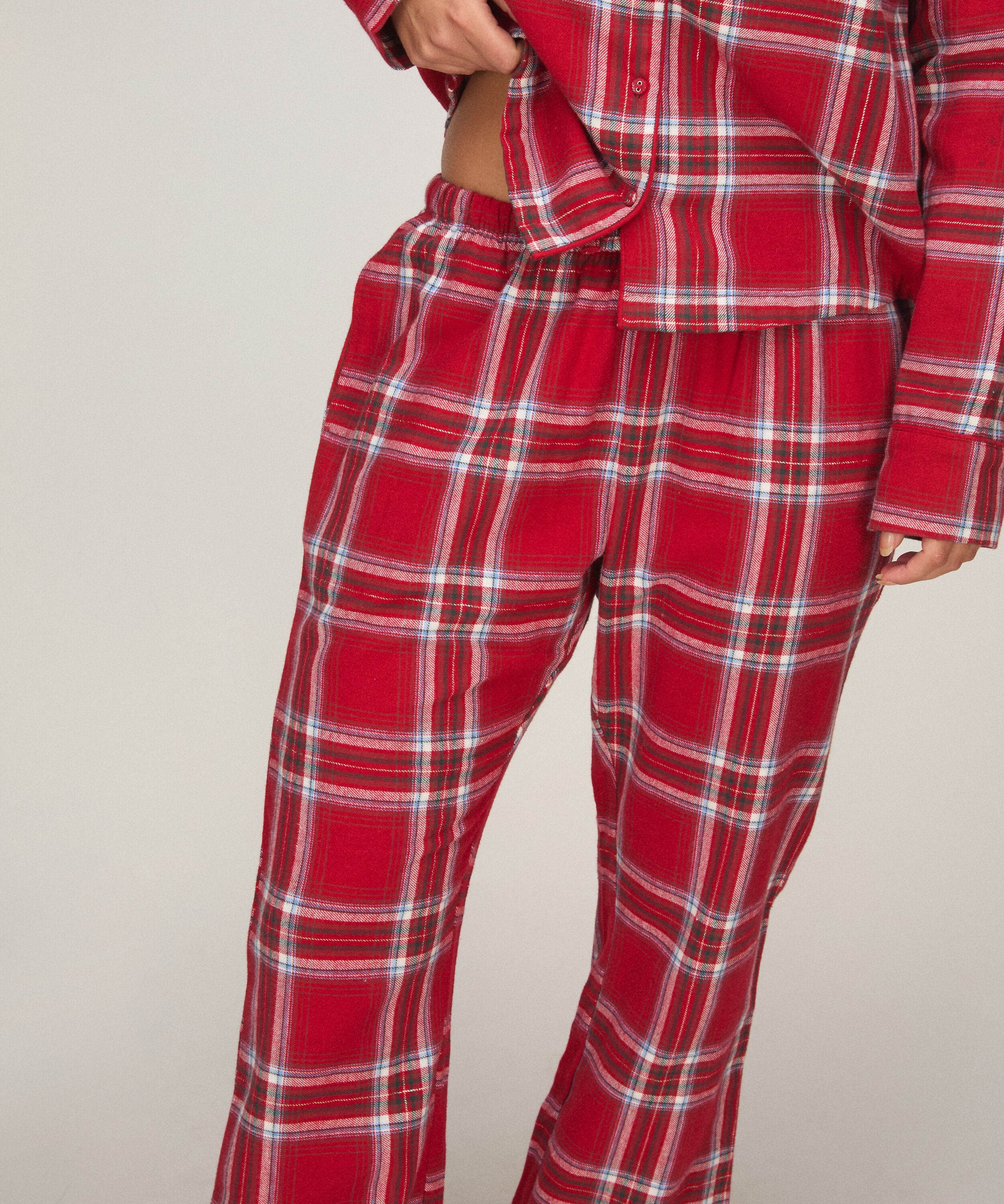 Flannel Pyjama Pants, Red