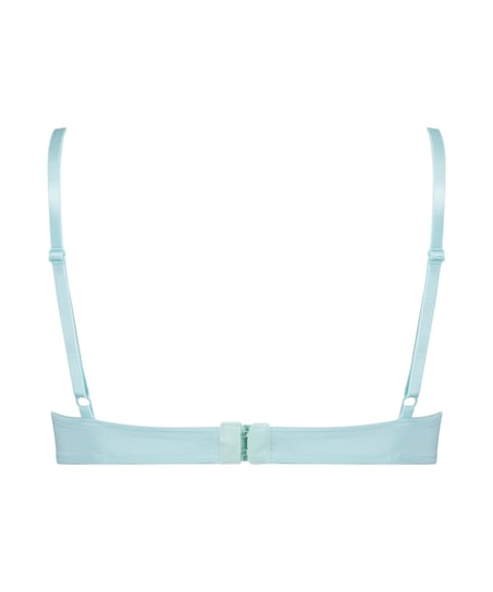 Plunge Padded Underwired Bra, Blue