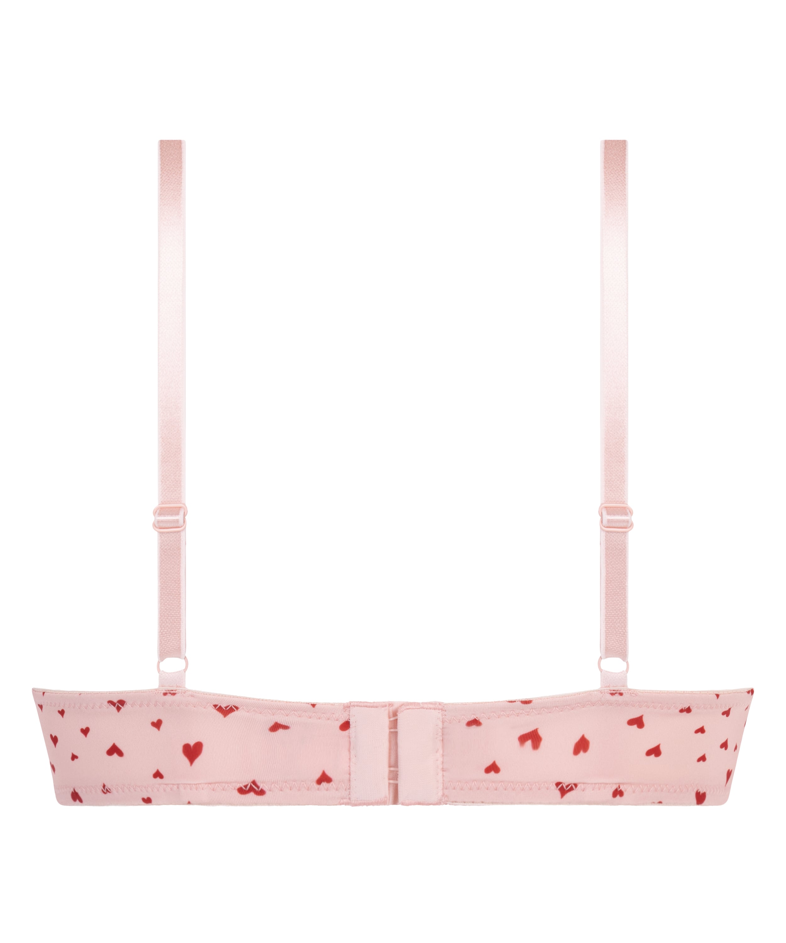 Plunge Padded Underwired Bra, Pink, main