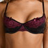 Ambra Padded Underwired Bra, Black