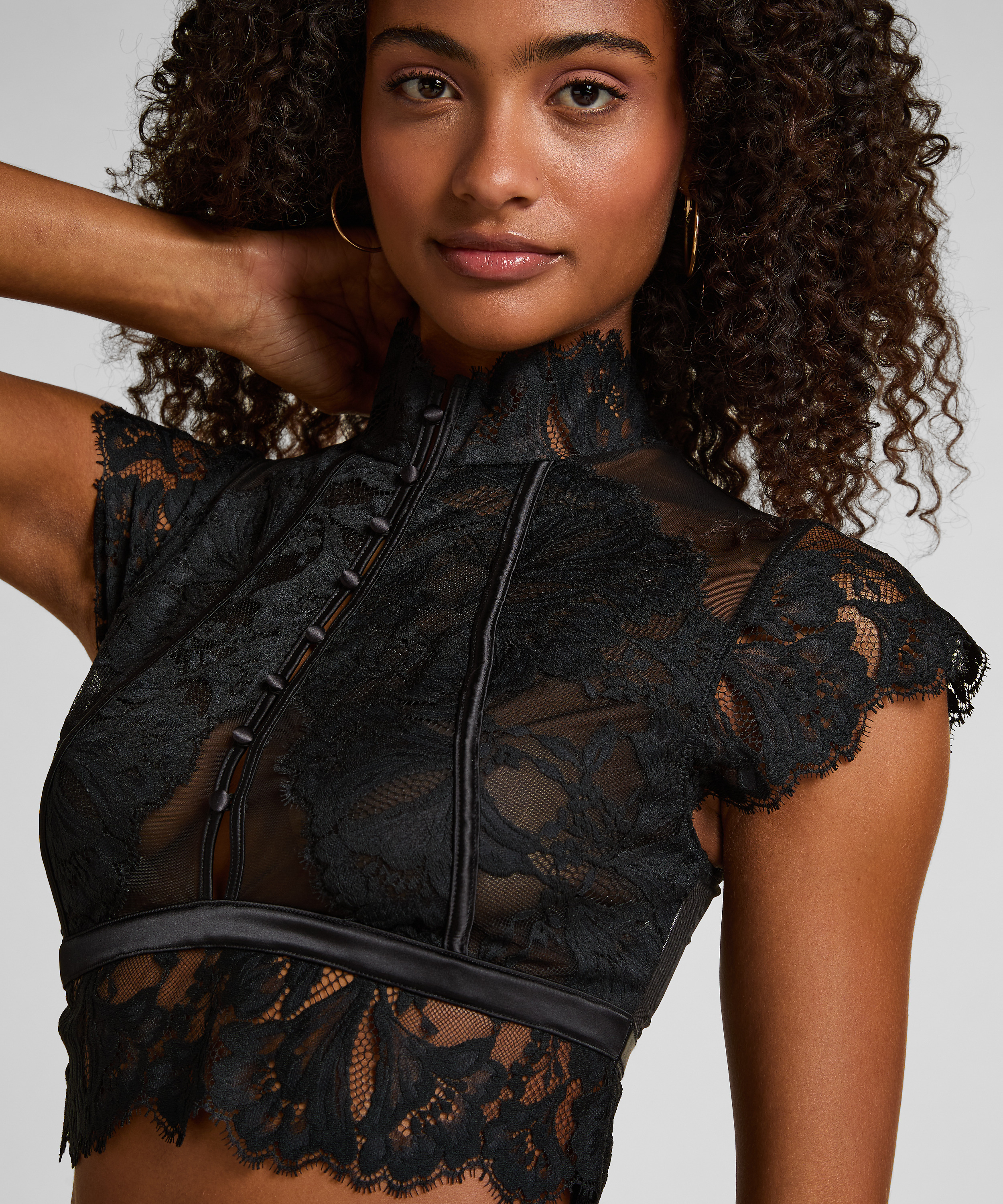 Amelia Bralette, Black, main