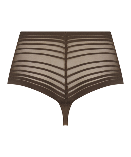 Invisible high thong, Brown