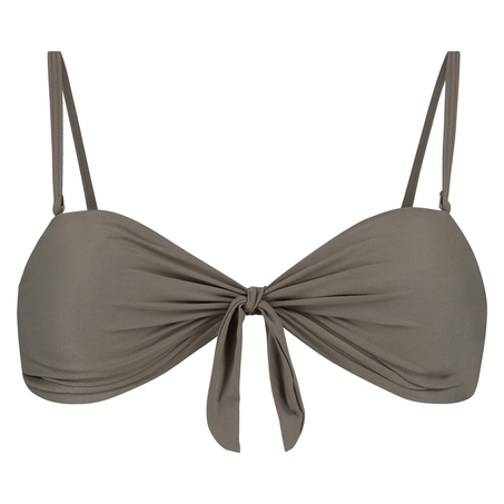 Tribe padded bandeau bikini top, Green