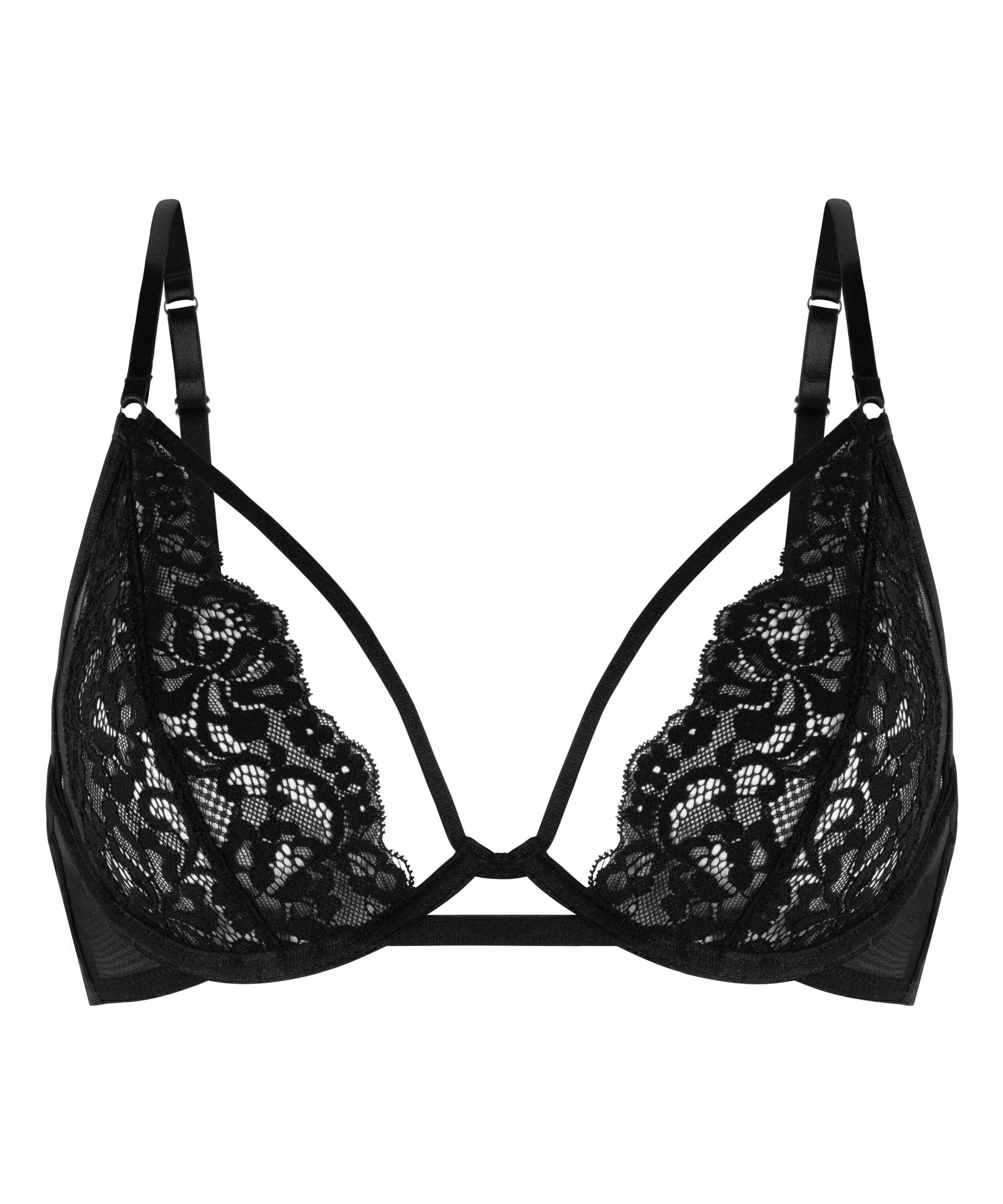 Cinnamon Non-Padded Underwired Bra, Black