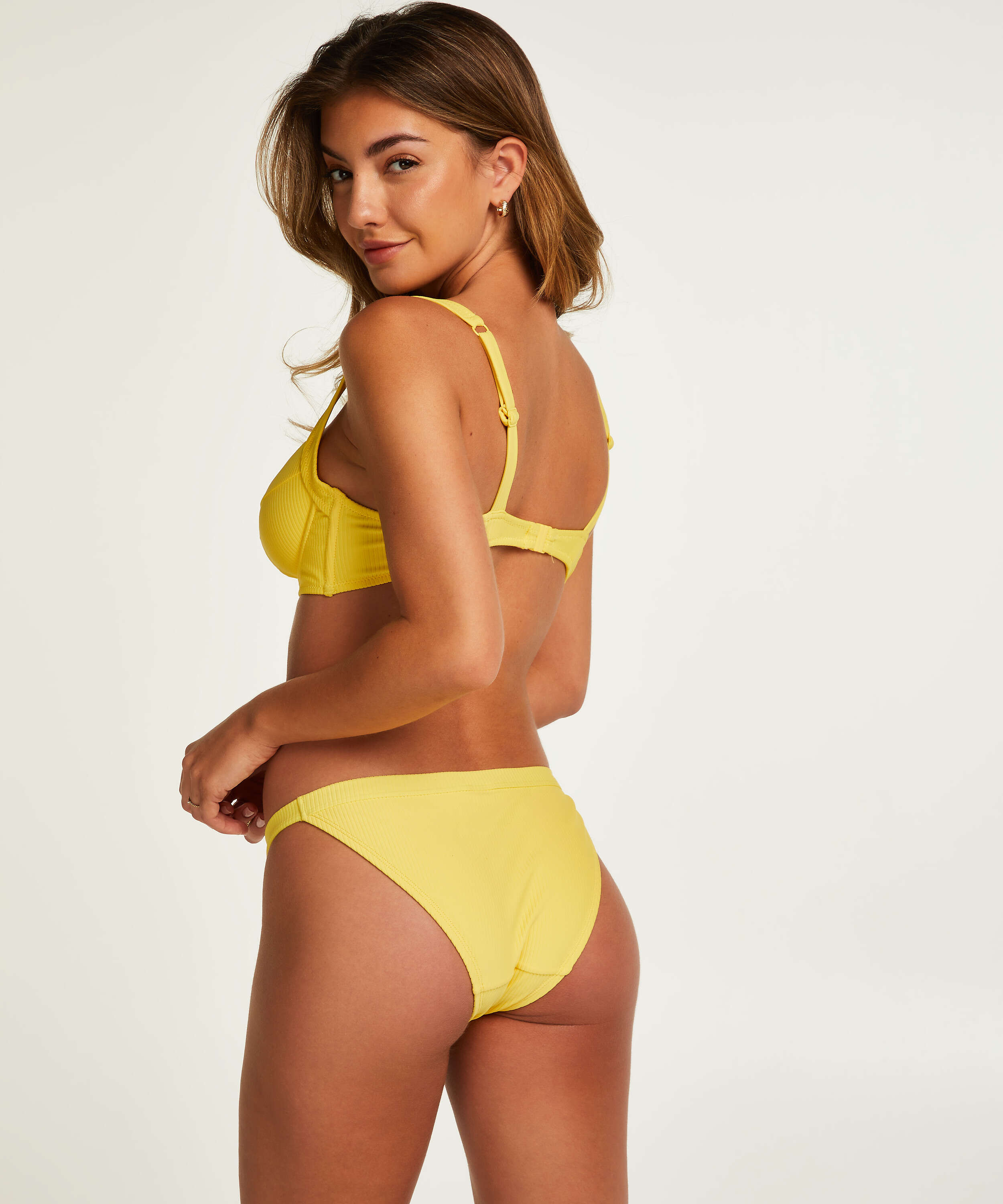 Lana Non-padded Underwire Bikini Top, Yellow, main