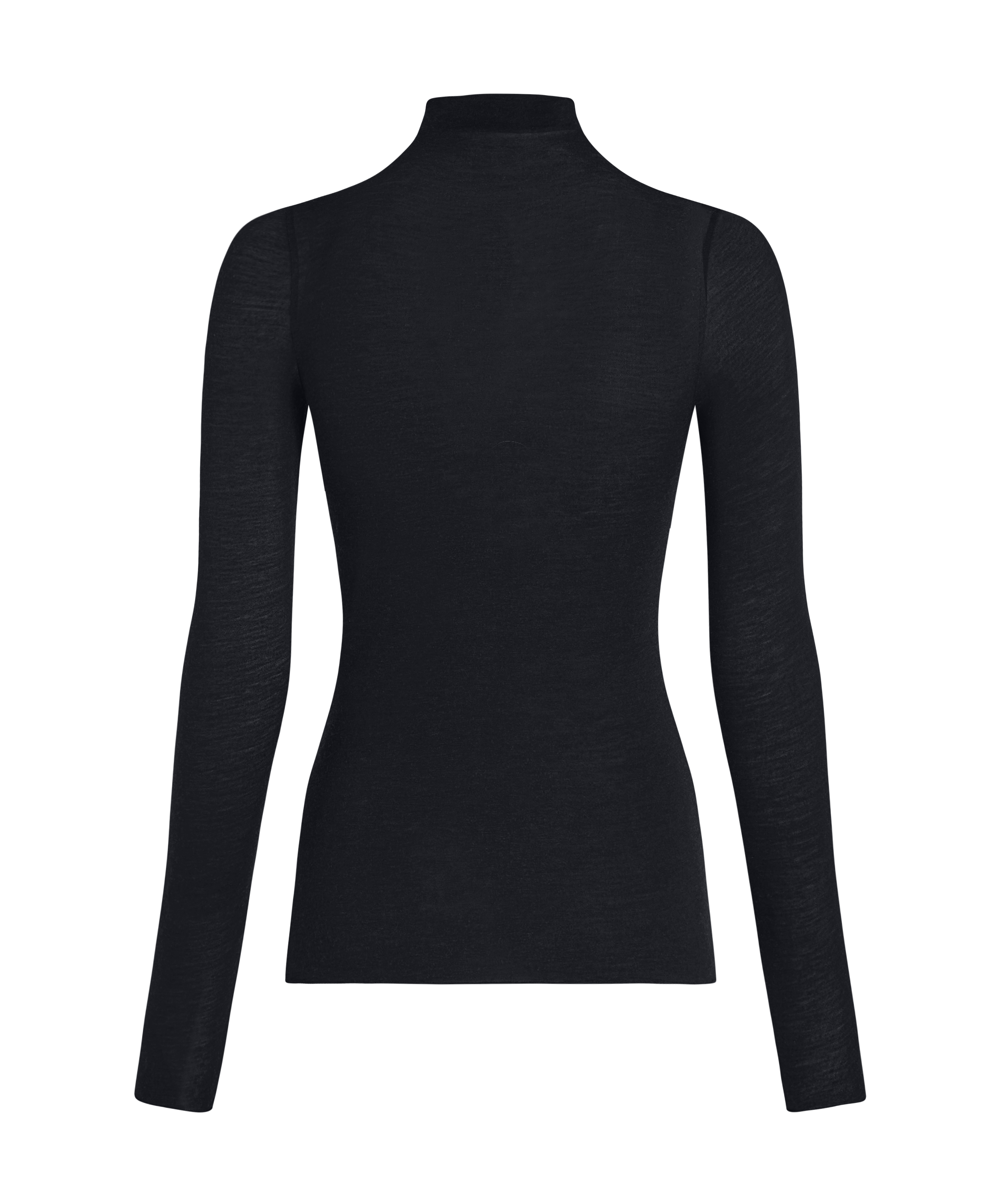 super soft Turtleneck Shirt with Cashmere, Black, main