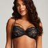 Mavis Non-Padded Underwired Bra, Black