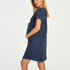 Short-Sleeved Maternity Nightshirt, Blue