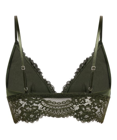 Amara Triangle Bralette, Green