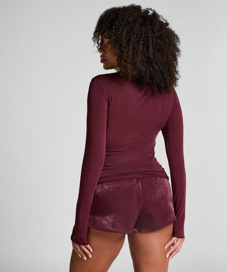 Short Satin Minimal, Purple