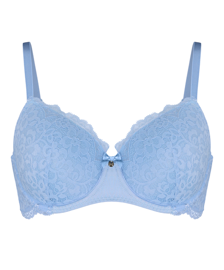 Marine Padded Underwired Bra, Blue