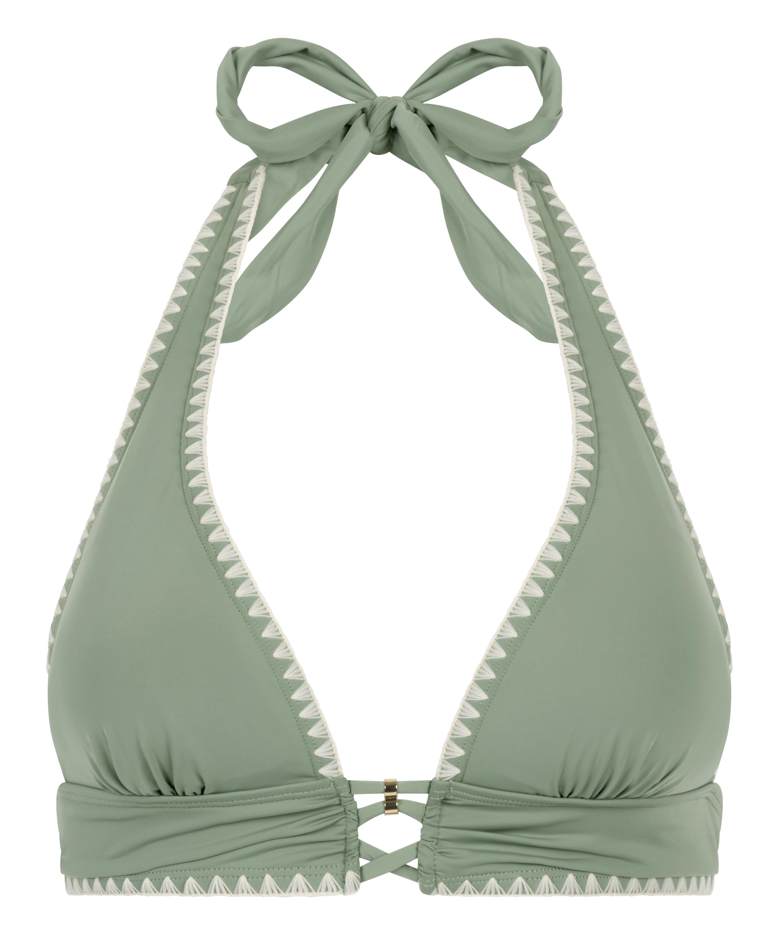 Joburg Triangle Bikini Top, Green, main