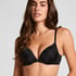 Plunge Padded Underwired Bra, Black