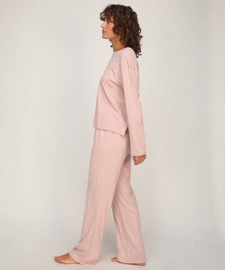 Pyjamaset Cotton Jersey, Pink