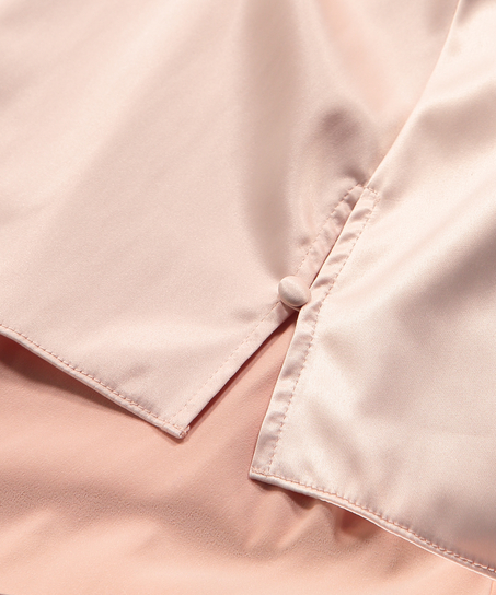 Amelia Tap Satin Shorts, Pink