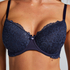 Marine Padded Underwired Bra, Blue