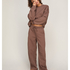 Pants Barrel Brushed Sweat, Brown