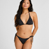 Triangle Bikini Top Luxe, Black