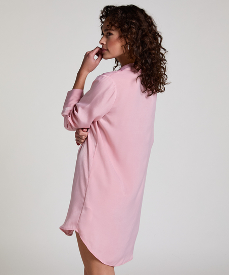 Satin Nightshirt, Pink